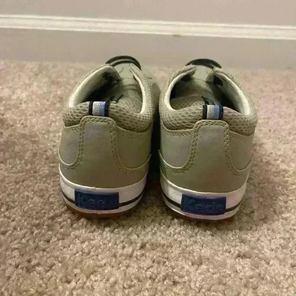 Keds womens tan khaki leather boat shoe sneakers size 7